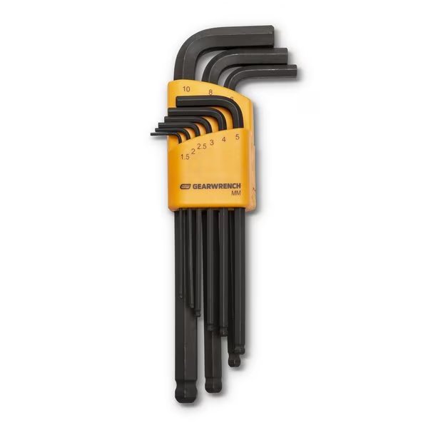 9PC METRIC BALL END HEX KEY SET, Gearwrench, Mfr#: KDT83521